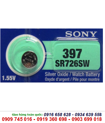 Sony SR726SW-397, Pin đồng hồ đeo tay 1,55v Silver Oxide Sony SR726SW-397 